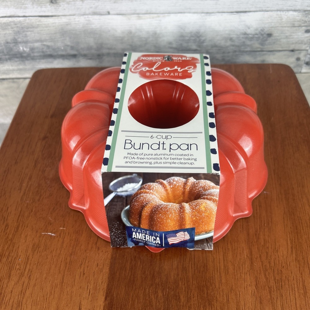 Nordic Ware 6 Cup Bundt Pan Red